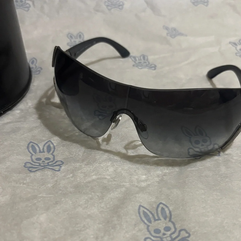 Bulgari Gradient Black Sunglasses with Silver Detail - Picture 2 of 12